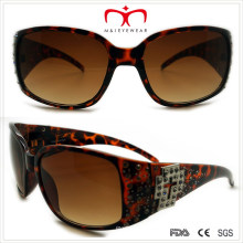 Gafas de sol de plástico de las señoras con el Rhinestone (WSP508362)